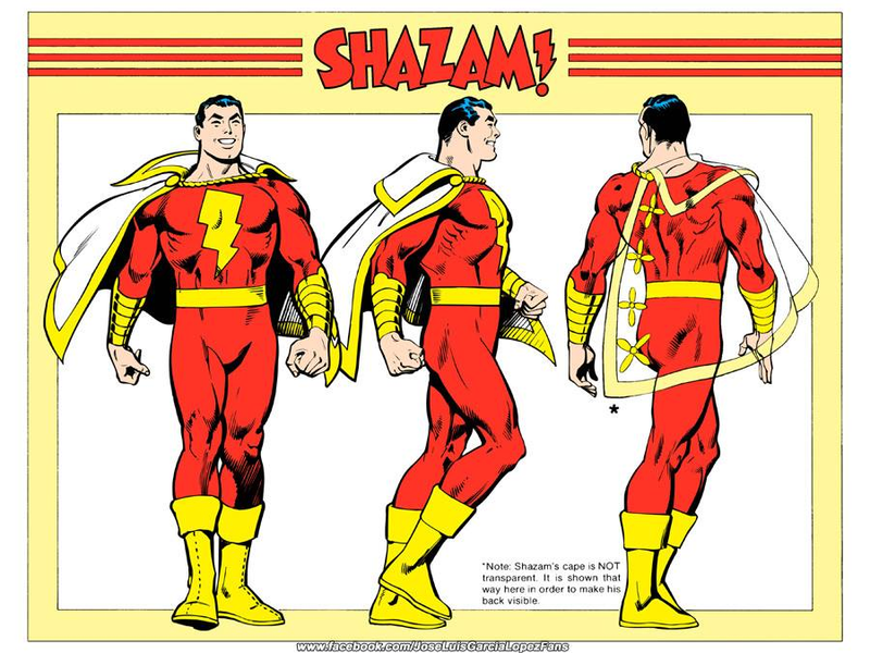 Shazam from the 1982 DC Comics Style Guide